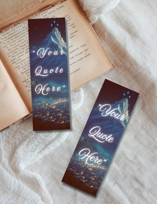 Custom Quote - Shadow & Starlight Bookmark