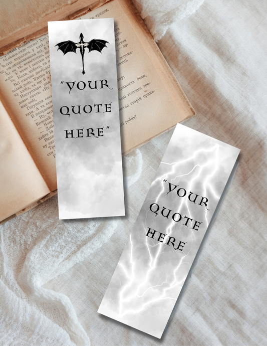 Custom Quote - Rider’s Flight Bookmark